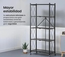 Estanteria plegable 5 niveles con ruedas