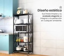 Estanteria plegable 5 niveles con ruedas