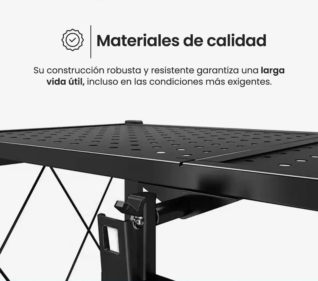 Estanteria plegable 5 niveles con ruedas