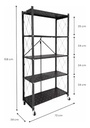 Estanteria plegable 5 niveles con ruedas