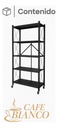 Estanteria plegable 5 niveles con ruedas