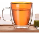 Vaso Taza Doble Vidrio Cafe Bebidas 350ml Con Asa Doppio
