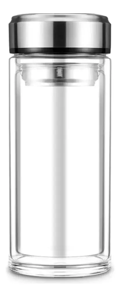 [BAZ.06285] BOTELLA DOBLE VIDRIO 400ml