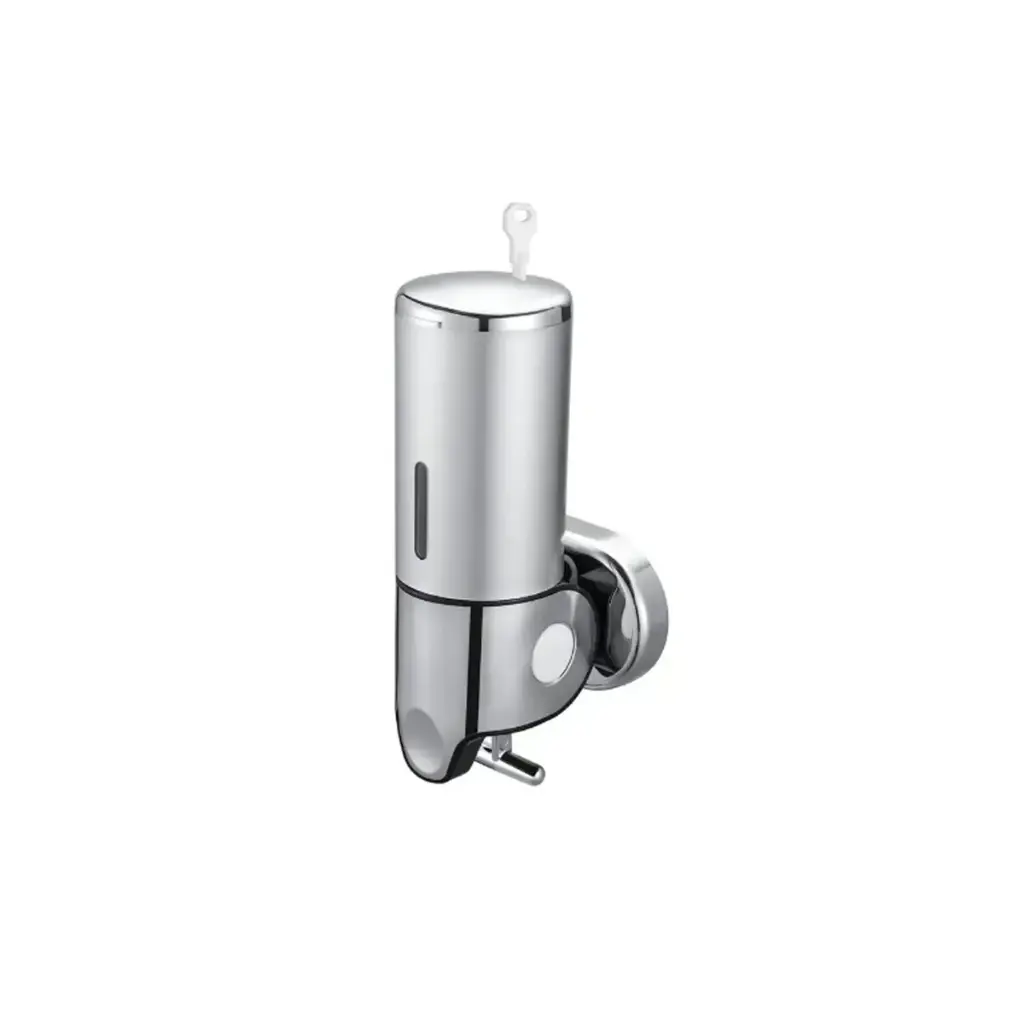 [BAZ.06067] DISPENSER DE JABON SIMPLE PLATEADO