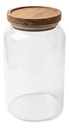 Frasco de Vidrio con Tapa de Bamboo 2.8L