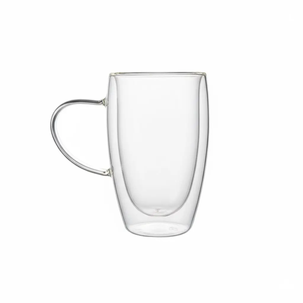 TAZA DOBLE VIDRIO 450ml con asa