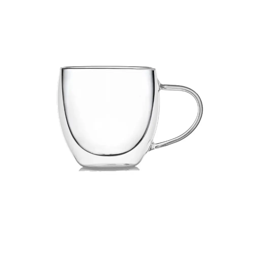 TAZA DOBLE VIDRIO 80ml con asa