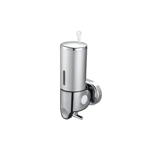 [BAZ.06067] DISPENSER DE JABON SIMPLE PLATEADO