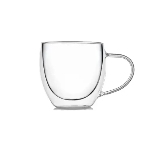 [BAZ.06242] TAZA DOBLE VIDRIO 150ml con asa