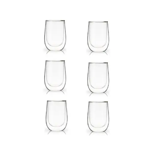 [BAZ.06270] Kit 6 tazas doble vidrio 200ml